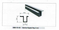 Sese Alüminyum Sürgü Dolap Kapak Rayı 3 Metre (699-10-43) - 1