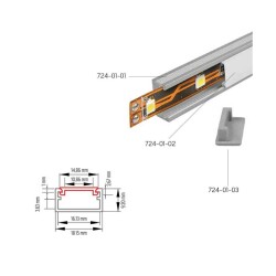 Sese Model-01 Alüminyum Led Kanal Profili 1 Metre - 1