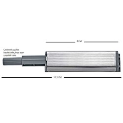 Sese Paslanmaz Inox Yüzey Bas Aç Kapak İtici (SS300-1) - 3