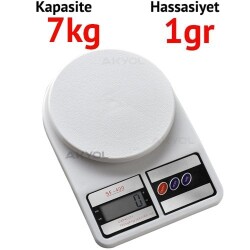 SF 400-7 Dijital Mutfak Terazisi Hassasiyet:1 gr Max: 7kg. - 1