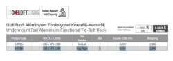 Starax 212 Gizli Raylı Alüminyum Fonksiyonel Kravatlık-Kemerlik (S-6736-W) - 3