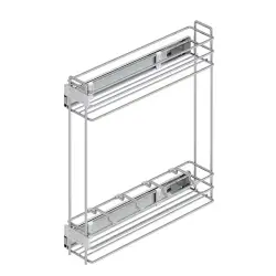 Starax 2211 Yandan Teleskopik Raylı Şişelik Frenli Krom Modül 15cm (S-2211-C) - 2