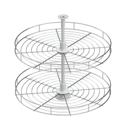 Starax 4/4 Klasik Döner Sepet Takımı Krom 60cm (S-3033-C) - 3