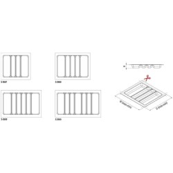 Starax 84x49 Beyaz Plastik Kepçelik 7 Gözlü Modül 90cm (S-2690-WP) - 3