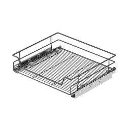 Starax Bağımsız Çift Açılım Gizli Raylı Çekmece Antrasit Modül 40cm (S-2332-P-A) - 2