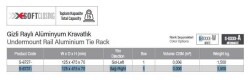 Starax Gizli Raylı Alüminyum Beyaz Kravatlık (S-6737-W) - 3