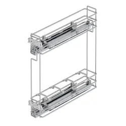 Starax Gizli Raylı Çift Açılım Sağ Şişelik Krom Modül 15cm (S-2413-C) - 3