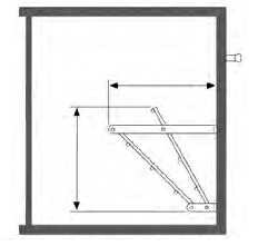 Starax İki Raflı Kapağa Monte Ayakkabılık Krom 60cm (S-6141-C) - 4