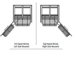 Starax İkiz Kiler 4 Tel Sepetli Antrasit 45cm (S-1221-C) - 3