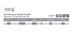 Starax Raylı Alüminyum Kravatlık-Kemerlik Sağ (S-6555-G) - 3