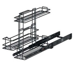 Starax Taşınabilir Sepetli Deterjanlık Frenli Antrasit 35cm (S-2498-A) - 2