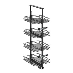 Starax Teleskopik Kiler 4 Sepetli Krom 45cm (S-1122-A) - 2