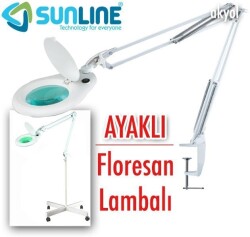 Sunline 8066D2-7C Ayaklı / Masaüstü Floresan Büyüteç - 1