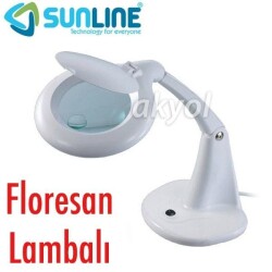 Sunline 8093 Masaüstü Büyüteç (Floresan Lamba) - 1