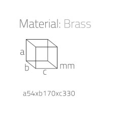 System Banyo Tepsisi Cam/Siyah 54X170X330 mm (BA2016 037 C2-AL6) - 2