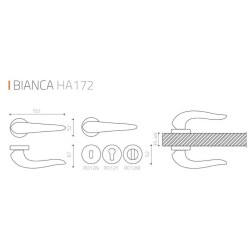 System Bianca Kapı Kolu Krom Renk (HA172RO12 CR) - 4