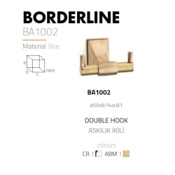 System Borderlıne İkili Askılık Antik Renk (BA1002 001 ABM) - 2