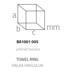 System Bowline Halka Havluluk Krom Renk (BA1001 005 CR) - 2