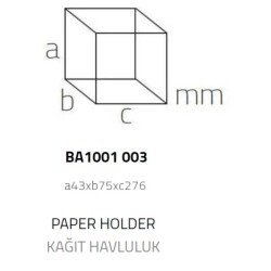 System Bowline Kağıt Havluluk Krom Renk (BA1001 003 CR) - 2