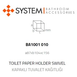 System Bowline Kapaklı Tuvalet Kağıtlığı Krom Renk (BA1001 010 CR) - 2