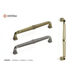 System Çekme Kapı Kolu Gold Renk 300mm (PH9555 0300 GL) - 1