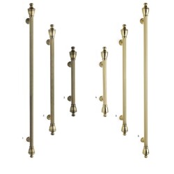 System Çekme Kapı Kolu Gold Renk 500mm (PH9656 0500 GL-GL-GL) - 3