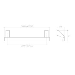 System Çekme Kol 300*348mm Inox Seri Sonu (PH9535 0300 NB-NB) - 2