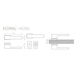 System Coral Kapı Kolu Nikel Saten Renk (HA200RO15 NB) - 2