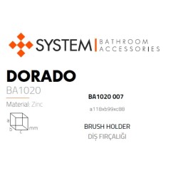 System Dorado Diş Fırçalığı Cam/Saten (BA1020 007 NBM-C1) - 2