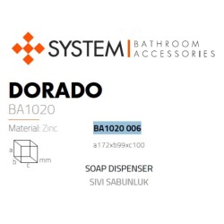 System Dorado Duvara Monte Sıvı Sabunluk Cam/Siyah Renk (BA1020 006 AL6-C1) - 2