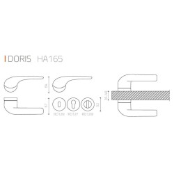 System Doris Kapı Kolu Krom Renk (HA165RO12 CR) - 2