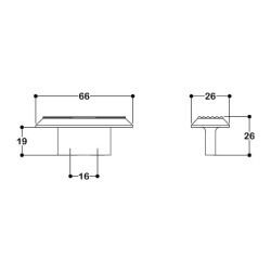 System Düğme Mobilya Kulbu Antik Renk 16mm Kulp (SY9002 0016 ABM) - 2