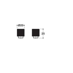 System Düğme Mobilya Kulbu Füme Renk 8mm Kulp (SY1965 0008 BBN) - 3