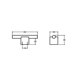 System Düğme Mobilya Kulbu Gold Renk 16mm Kulp (SY7415 0016 GL-GL) - 2