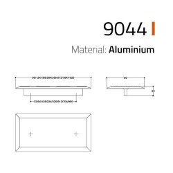 System Düğme Mobilya Kulbu Gold Renk 32mm Kulp (SY9044 0032 GL) - 2