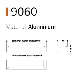 System Düğme Mobilya Kulbu Gold Renk 32mm Kulp (SY9060 0032 GL) - 2