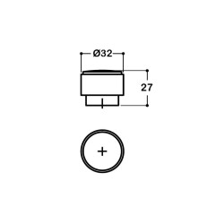 System Düğme Mobilya Kulbu Gold Renk 32mm (SY1412 0032 GL) - 2