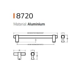 System Düğme Mobilya Kulbu Gold Renk 8mm Kulp (SY8720 0008 GL-GL) - 2