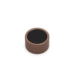 System Düğme Mobilya Kulbu Rose Gold/Siyah 40mm (SY1420 0040 RS-AL6) - 1