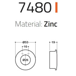 System Düğme Mobilya Kulbu Siyah Renk 16mm Kulp (SY7480 0016 AL6) - 2