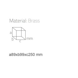 System Duş Raf Sistemi Antik Sarı Renk 25cm (BA3000 043 ABM) - 2