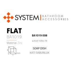 System Flat Sabunluk Cam/Antrasit Füme Renk (BA1019 008 BBN-C1) - 2