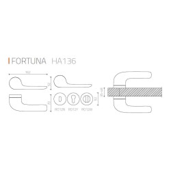 System Fortuna Kapı Kolu Füme/antrasit (HA136RO12 BBN) - 3