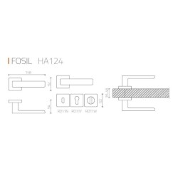 System Fosil Kapı Kolu Antik Sarı (HA124RO11 ABM) - 4