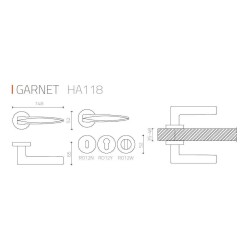 System Garnet Kapı Kolu Saten Renk Seri Sonu (HA118RO12 NB) - 3