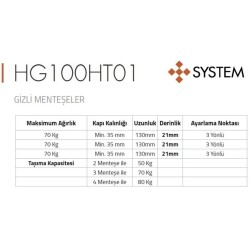 System Gizli Mentese Mat Antik Sarı (HG100HT01 ABM) - 2