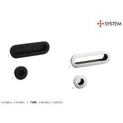 System Gömme Mobilya Kulbu Krom 128mm Kulp (SY7471 0128 CR) - 2