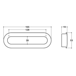 System Gömme Mobilya Kulbu Krom 128mm Kulp (SY7471 0128 CR) - 3