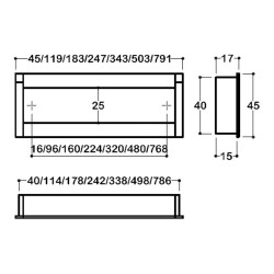 System Gömme Mobilya Kulbu Krom 160mm Kulp (SY2165 0160 CR-CR) - 2