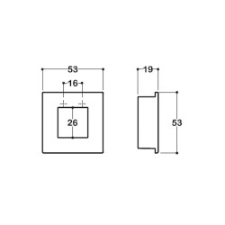 System Gömme Mobilya Kulbu Krom Renk 16mm Kulp (SY7483 0016 CR) - 2